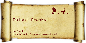 Meisel Aranka névjegykártya