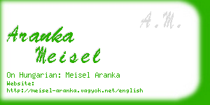aranka meisel business card